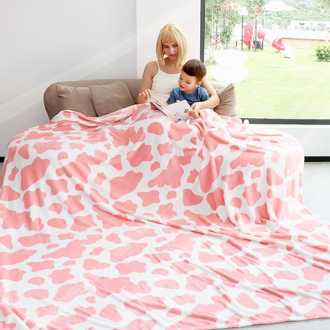 Warm Blanket Pink Soft Lightweight Blanket Soft Large Throw Blanket for King Bed