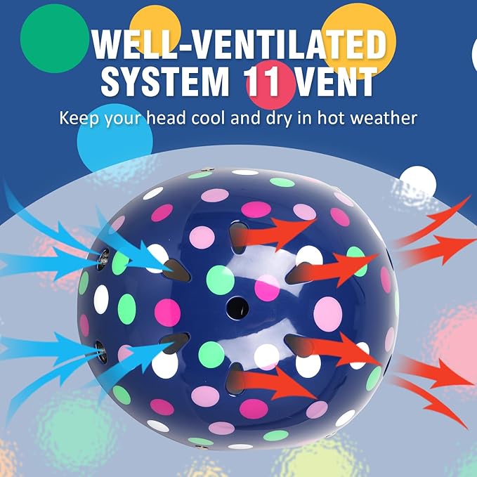 Kids Toddler Bike Helmet for Boys Girls, Adjustable Bicycle Helmet from Infant Baby to Children, Multi-Sport for Scooter Skateboard Roller/Inline Skate