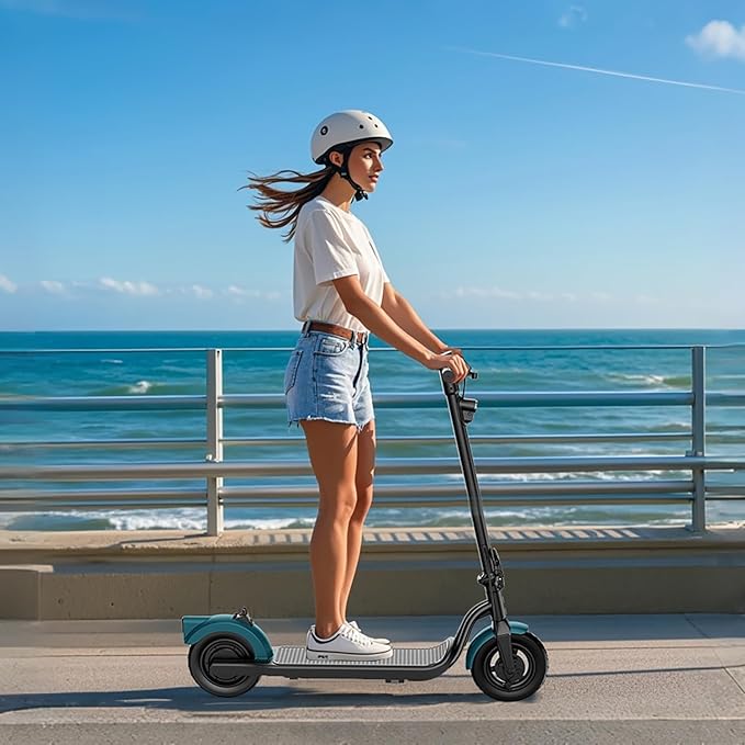 Electric Scooter Adults, Foldable 8.5" Tires E Scooter for Adults, 19 Mph, 350W Motor Fast Cooter, Kick Scooters Max 21 Miles Long Range for Commuting, Heavy Duty E-Scooter with Dual Braking System