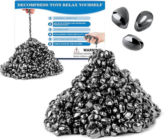 1100pcs Desk Fidget Toys for Adults, Stress & Anxiety Relief, Sensory Fidget Toys for Office, ADHD, Autism,Ideal Gift (1100Pcs Black)