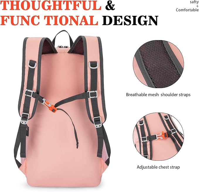 Hiking Backpack,Large 35L Travel Backpacks for Men Women,Water Resistant Ultra Lightweight Foldable Packable Camping Daypack for Outdoor Sports