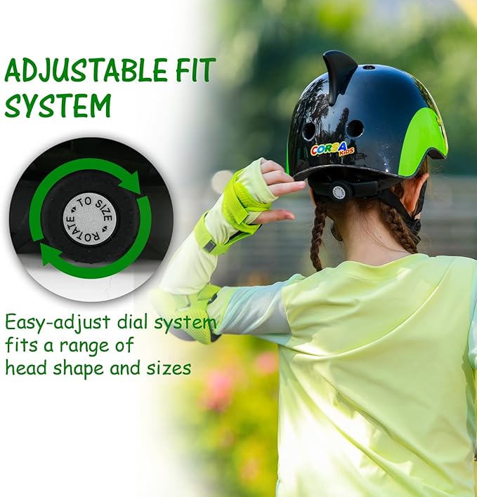 Kids Toddler Bike Helmet, Adjustable and Multi-Sport for Child Boys and Girls, 2 Sizes