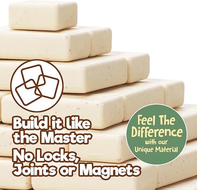 Taksa Toys Ancient Pyramid Egypt Stem Toys Educational Stackable Building Blocks Bricks for Kids Ages 7 8 9 10+ Years Old, Creative Architectural Learning Games, Montessori Toys for Children, 122 Pcs