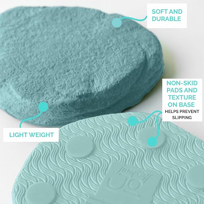 JumpOff Jo - Rocksteady - Balance & Coordination Enhancing Blocks and Stepping Foam Stones, Sensory Toys for Kids - Indoor and Outdoor Obstacle Course