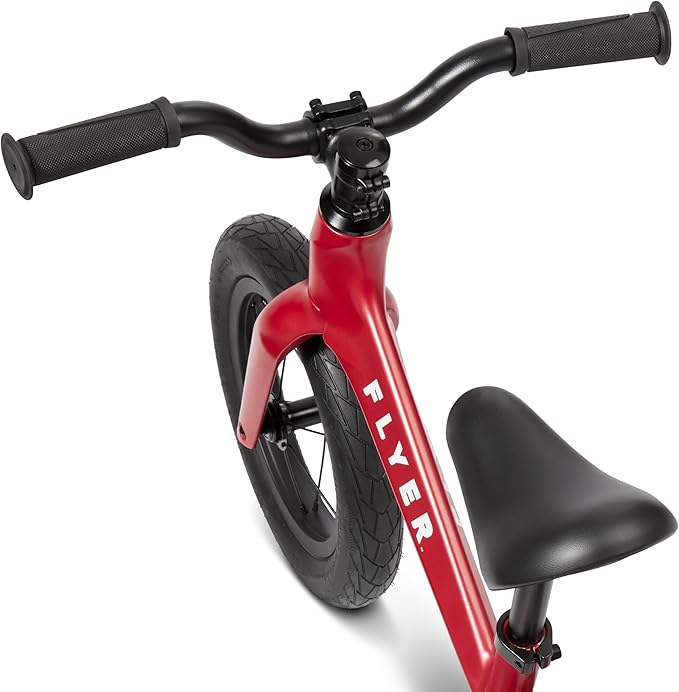 Radio Flyer Balance Bike, Baby Toy, Toddler Bike, Bicycle Toddler Toys, Baby Gifts, Flyer Ultra Lite Balance Bicycle, for Ages 1.5-5 Years, Red
