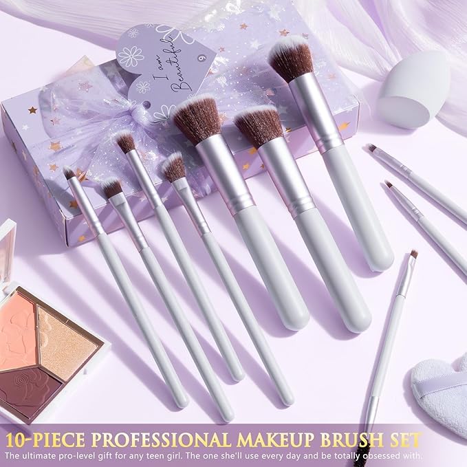 Teen Girl Gifts Trendy Stuff, 10 Positive Affirmation Cards & Empowering Challenges to Unlock 10 Wrapped Makeup Gift Set Motivational Birthday Christmas Gift Stocking Stuffers for Tween & Teenage Girl