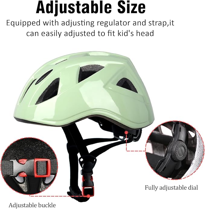 Kids Bike Helmet,2 Sizes Adjustable for Youth Child Boys & Girls Ages 3-5-8-14,Ventilation and Multi-Sport for Bicycle Scooter Skate