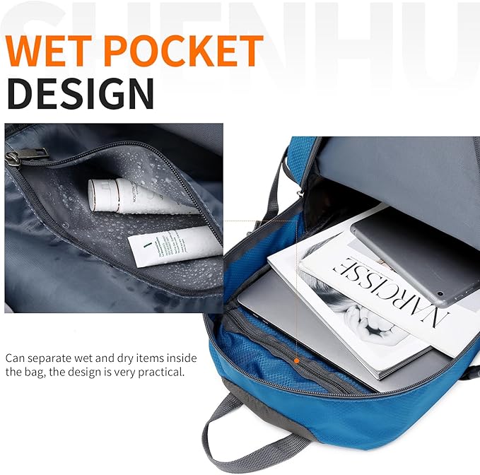 40L Hiking Backpack Lightweight Daypack Waterproof Travel Camping Backpack for Men Women Sport Packable