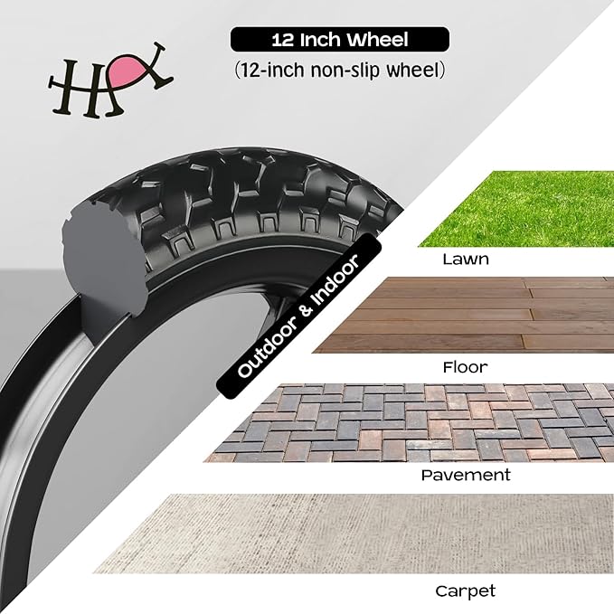 Toddler Balance Bike 12” No Pedal Training Bicycle for Kids 24 Months to 5 Years Tool-Free Adjustments Seat and Handlebar Best Gift for 2 3 4 5 Boys Girls