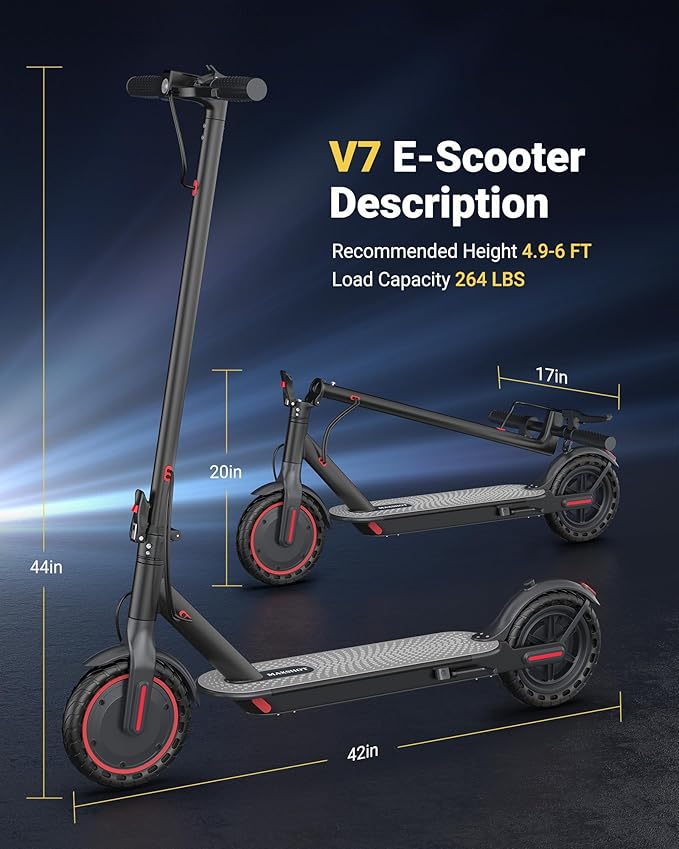 Electric Scooter for Adults, 8.5/10/14" Tires, 19/22Mph, 350W/500W Motor, 21-28 Miles Range, Folding E-Scooter with Dual Suspension,APP(V1/SPRO/MAX/PRO/X1/X1PRO)