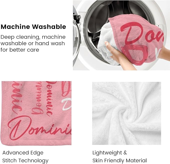 Dr.TOUGH Personalized Name Blanket Personalized Blanket for Adult Kids Flannel Customized Personalized Blankets and Throws