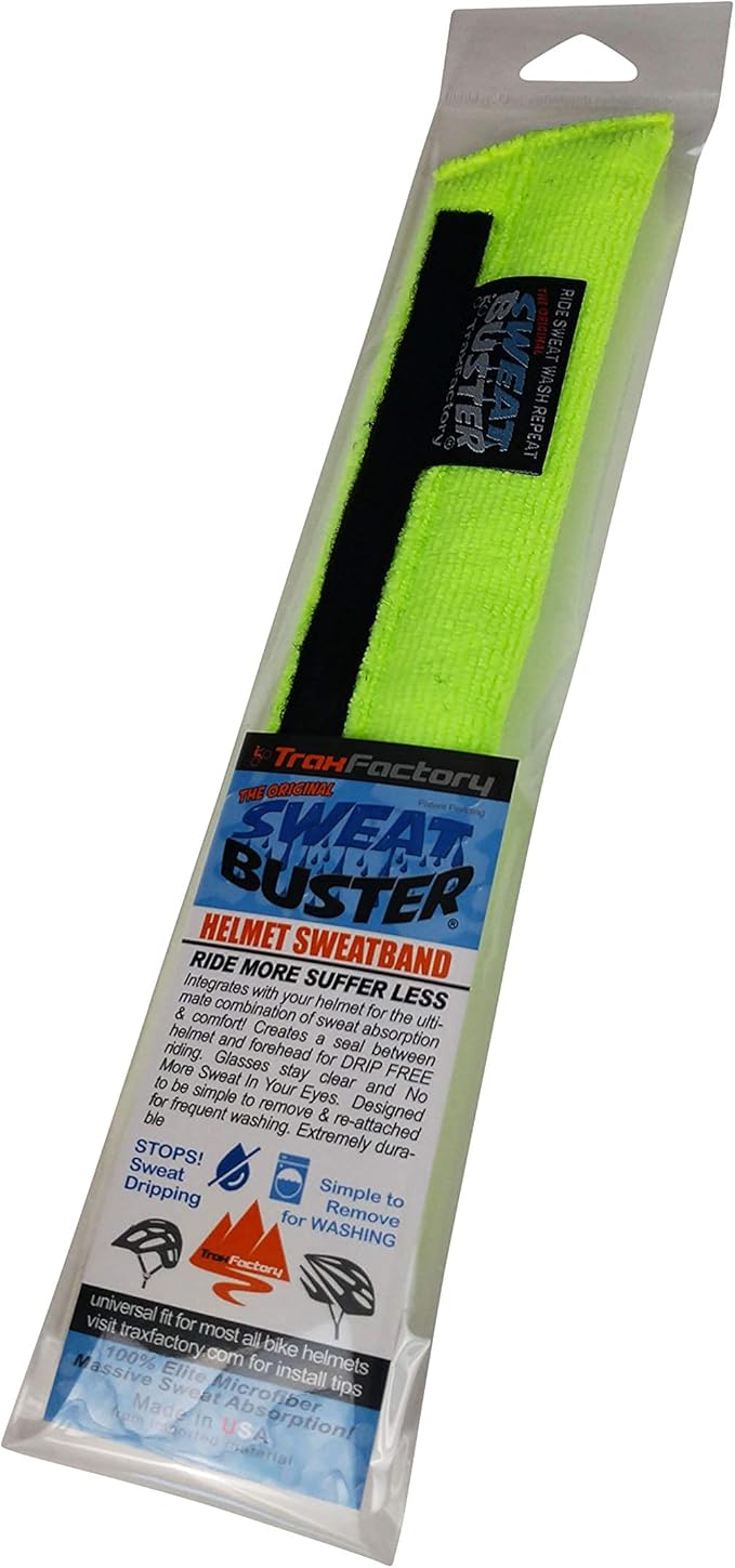 Bike Helmet Sweatband – Stops Sweat Dripping, Keeps You Cooler, Premium Comfort, Simple Helmet Integration & Quick Removal for Washing. Mountain Biking, Road Biking or Any Cycling.