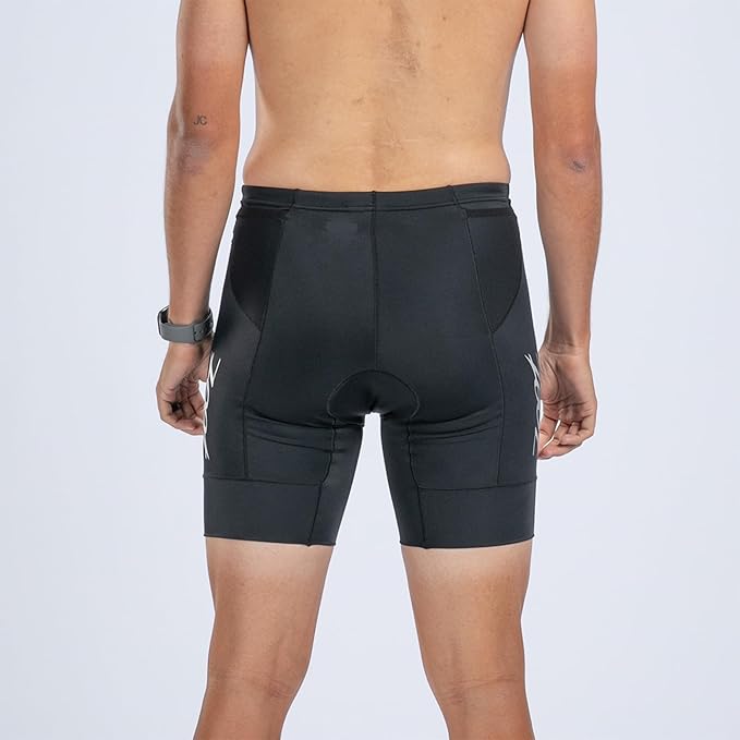 Zoot Men’s Core 7-Inch Tri Shorts, Quick Dry Performance Triathlon Shorts with Cycling Chamois Pad, Pockets & UPF 50+ Fabric