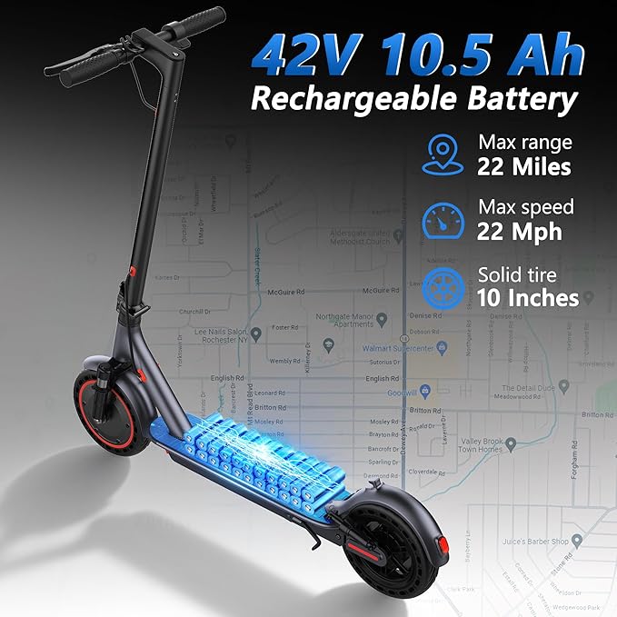 Electric Scooter for Adults, 8.5/10/14" Tires, 19/22Mph, 350W/500W Motor, 21-28 Miles Range, Folding E-Scooter with Dual Suspension,APP(V1/SPRO/MAX/PRO/X1/X1PRO)