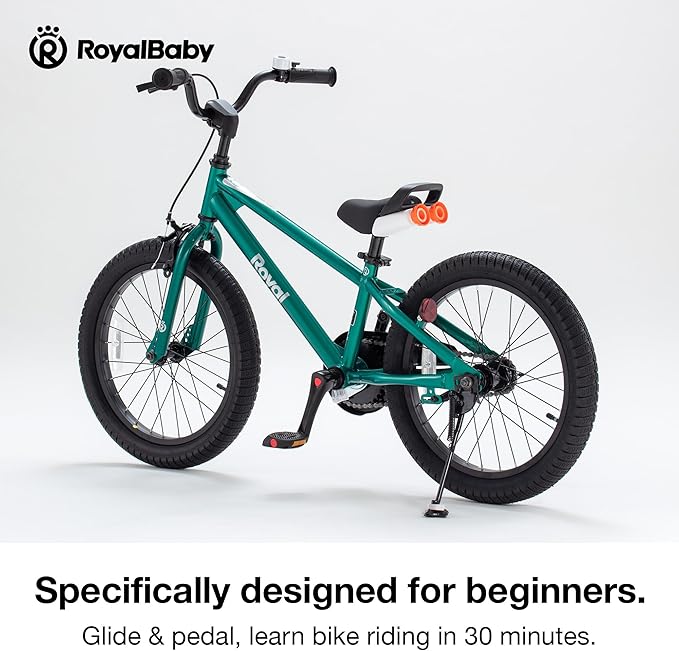 RoyalBaby Kids Bike EZ Freestyle Training Free Balance to Pedal Easy Learning Bicycle, 12-18 Inch for Toddlers to Big Kids