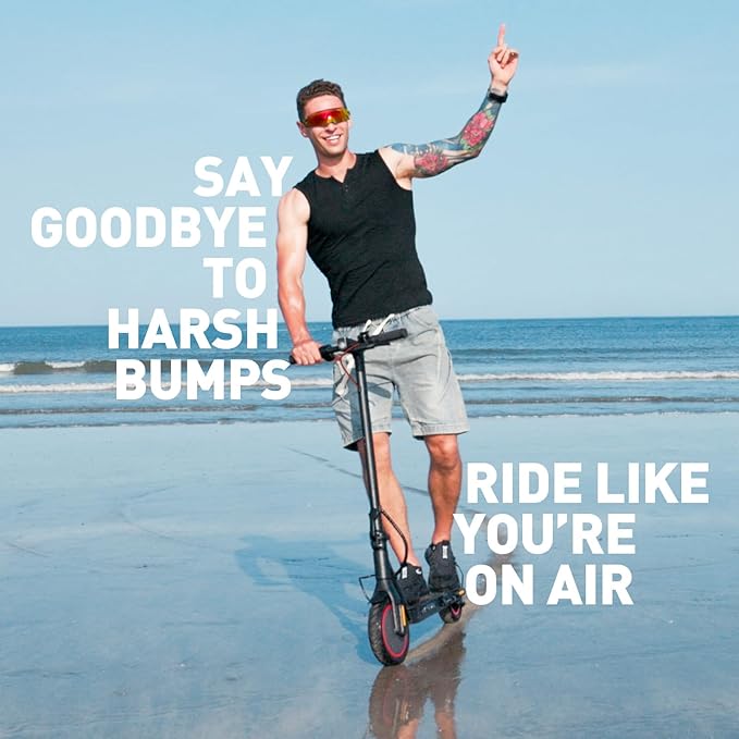 Electric Scooter, 350W Powerful Motor, 21 Miles Long Range, 18 MPH Max Speed, 8.5" Pneumatic Tires, Drum Brake & UL Certified, Headlight, Foldable Lightweight Commuting E Scooter for Adults 14+