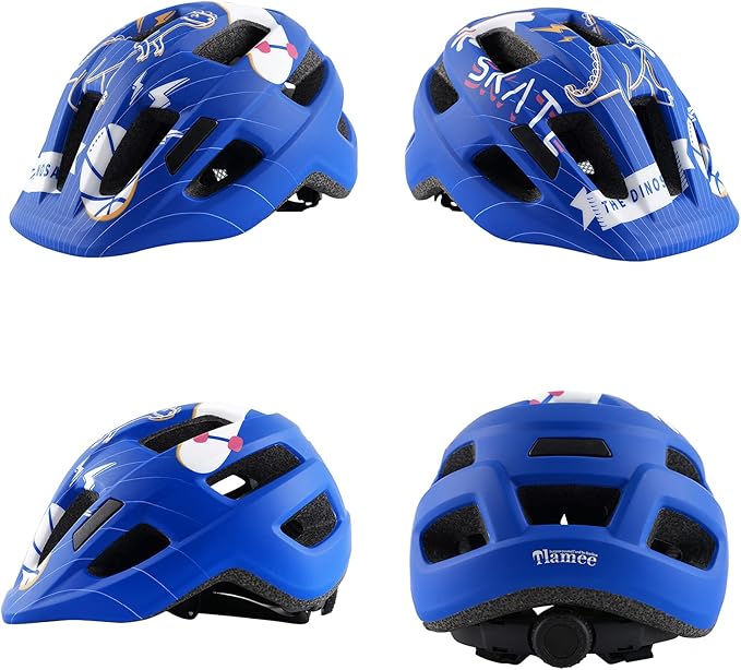 Kids Bike Helmet for Ages 1-8 Years, Adjustable Toddler Boys and Girls Helmets, Lightweight Child Infant Bicycle Cycling Scooter Sports Helmet 48-54cm