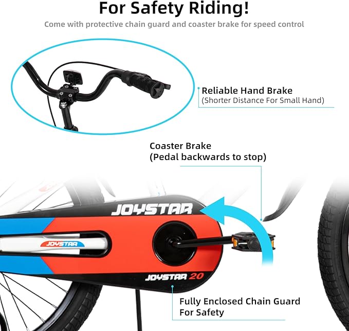 JOYSTAR New Berry Kids Bike for Boys and Girls Ages 3-12 Years Old, 12 14 16 Inch Kids Bicycles with Training Wheels, 20 Inch Bike with Kickstand, Multiple Colors