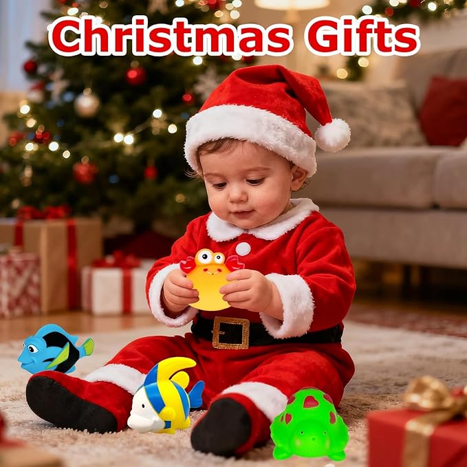 Bath Toys for Kids Ages 1-3 - Christmas Stocking Stuffers - Birthday Gifts for 1 2 3 Year Old Boys Girls Mold Free Bath Toy - Toddler Pool Bathtub Water Table Toys for Babies 6-12 Months Toy Boats