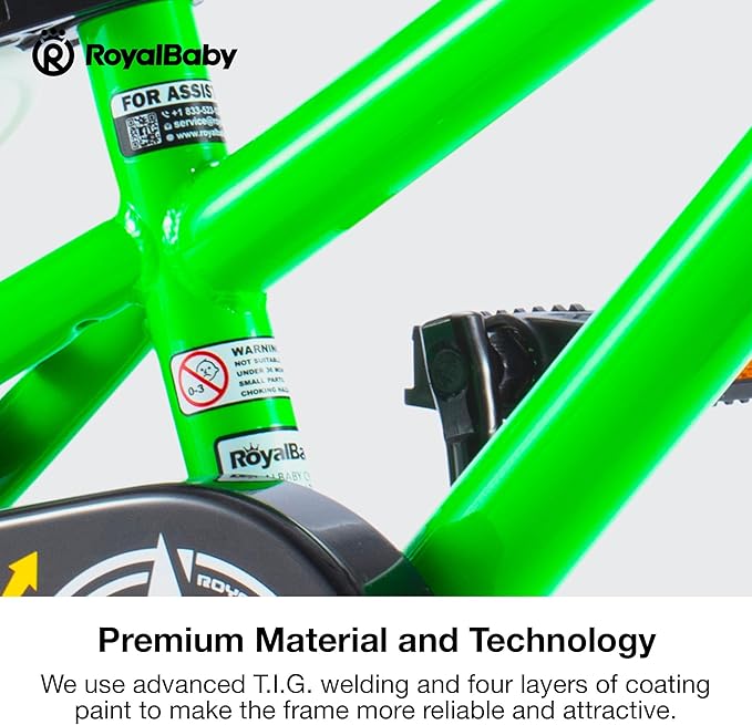 RoyalBaby Kids Bike EZ Freestyle Training Free Balance to Pedal Easy Learning Bicycle, 12-18 Inch for Toddlers to Big Kids