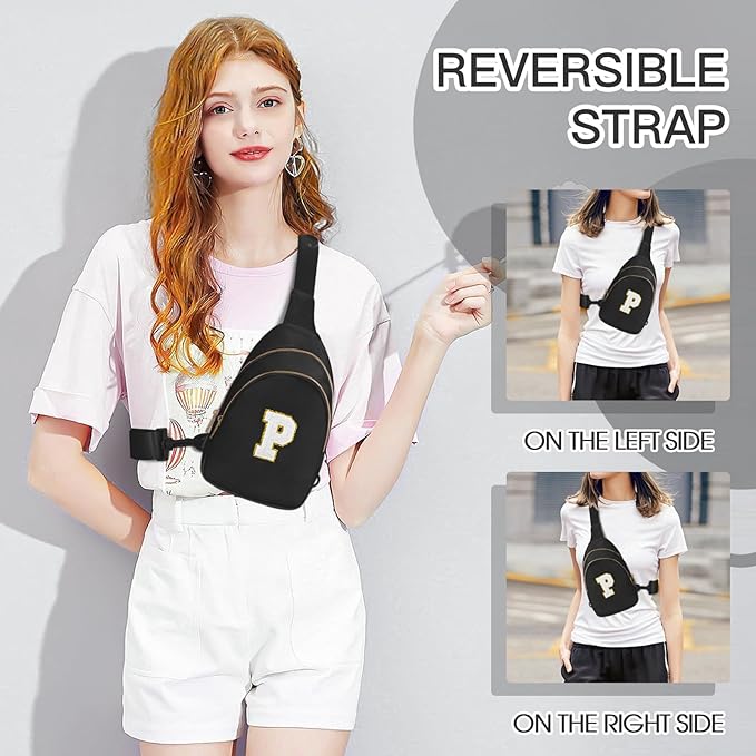 Birthday Gifts for 7 8 9 10 11 12 13 Year Old Girls Small Initial Sling Bag Cross Body Bag Fanny Pack for Girls