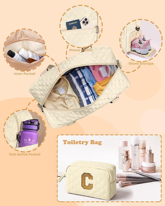 Birthday Gifts for Women Girls Duffle Bag: Letter Carry on bags, Dance Cheer bag Sports for Girl, Kid Gymnastics Bags, Birthday Gifts for Women Girl Kids Teens Mom