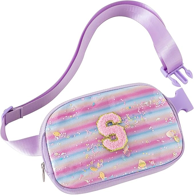 Belt Bag，Graduation Gifts for Teen Girls Kids - Birthday Gifts for Girls,Friendship Gifts for Women,Friend Birthday Gifts for Women Cute Trendy Stuff. Purple-S