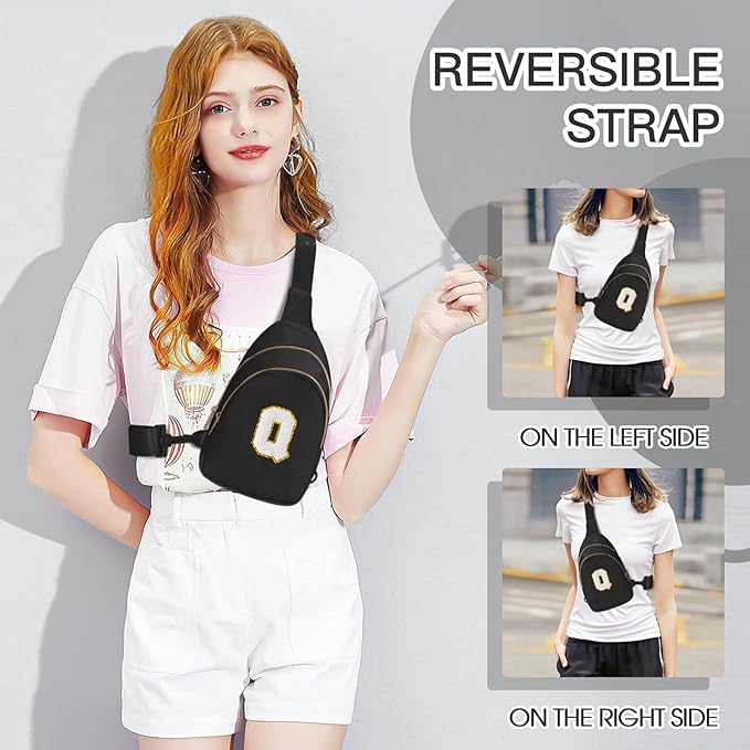 Birthday Gifts for 7 8 9 10 11 12 13 Year Old Girls Small Initial Sling Bag Cross Body Bag Fanny Pack for Girls