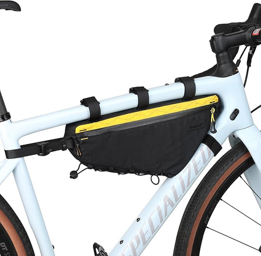 Rhinowalk Bicycle Front Frame Bag Bike Under Top Tube Triangle Bag 2.9L Cycling Accessories Nylon Pack Pouch for MTB Road Bike Cycling Commuting and Outdoor Adventures