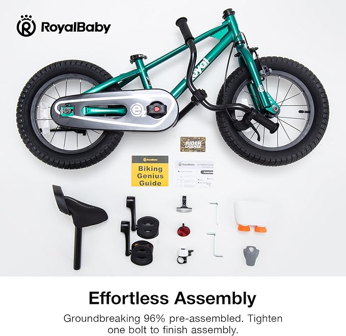 RoyalBaby Kids Bike EZ Freestyle Training Free Balance to Pedal Easy Learning Bicycle, 12-18 Inch for Toddlers to Big Kids