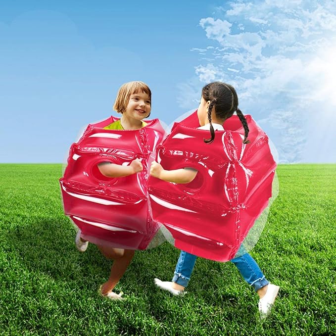 SUNSHINE-MALL 2 pc Sumo Balls for Kids, Bubble Bounce Ball, Lawn Game for Child Outdoor Team Gaming Play, Ages 3-12 (24 inch, 2 pcs)