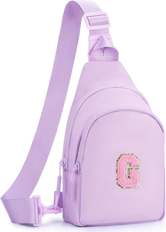 Birthday Gift for 5 6 7 8 9 10 11 12 13 14 15 16 Year Old Girls Fanny Pack Crossbody Bags for Women,Cute Trendy Stuff - Lavender,G
