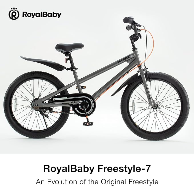 RoyalBaby Kids Bike EZ Balance to Pedal Dual Handbrake Toddlers Boys Girls Bicycle 12-20 Inch for Age 3-10 Years