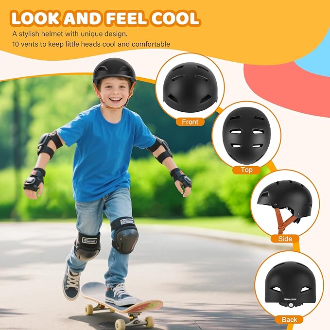 Kids Bike Helmet Ages 3-5-8-14, CPSC ASTM CPSIA Certified Toddler Helmet
