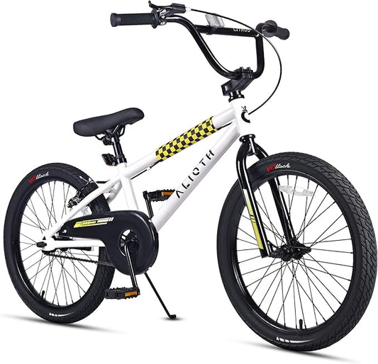 12 14 16 20 Inch Kids Bike BMX Style Bicycle with Training Wheels for 2-14 Years Old Toddlers Boys Girls Coaster Brake Multiple Colors