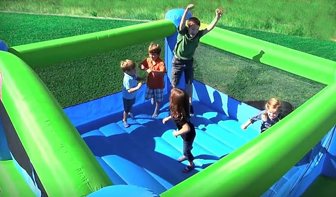 Big Ol Bouncer Inflatable Bounce House w/Blower - Huge - Premium Quality - 6 Players