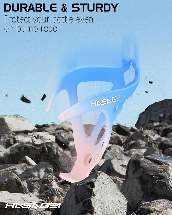 Bike Water Bottle Holder, Durable Non-Slip Lightweight Universal Bicycle Bottle Cage for Mountain/Road Cycling Accessories