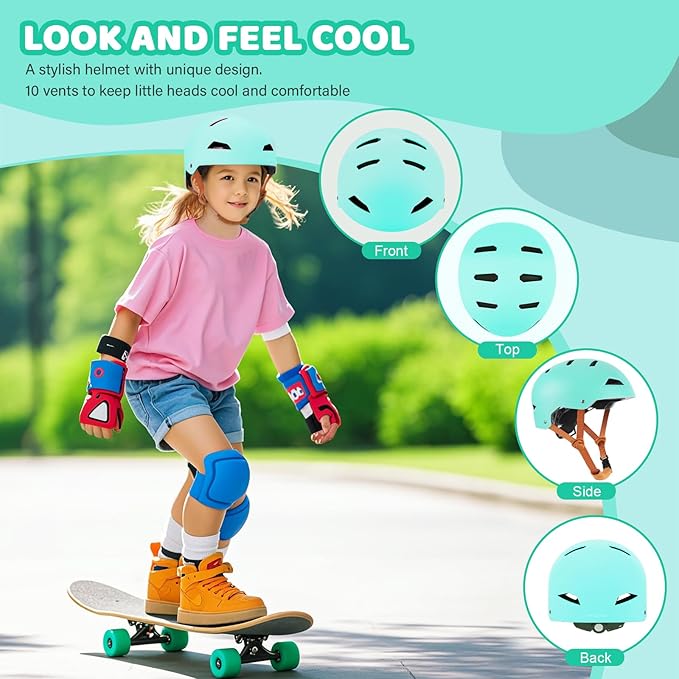 Kids Bike Helmet Ages 3-5-8-14, CPSC ASTM CPSIA Certified Toddler Helmet