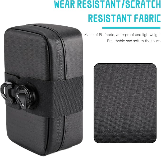 Compact Bike Seat Saddle Bag - Thickened Support Bike Saddle Bag Black Waterproof Bike Bags For Bicycles Layered Storage Bike Seat Bag Strap Installation Saddle Bag Bicycle