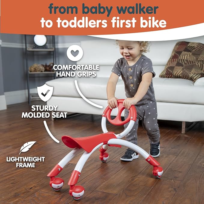 Pewi Walking Ride On Toy - From Baby Walker to Toddler Ride On for Ages 9 Months to 3 Years Old