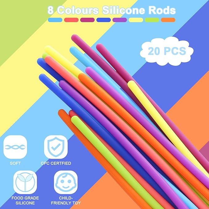 Sensory Fidget Toys Activity Ball Includes 24 Strings for 3+ Kids & Adults with Autism, Calming Anxiety ADHD Occupational Therapy Toys