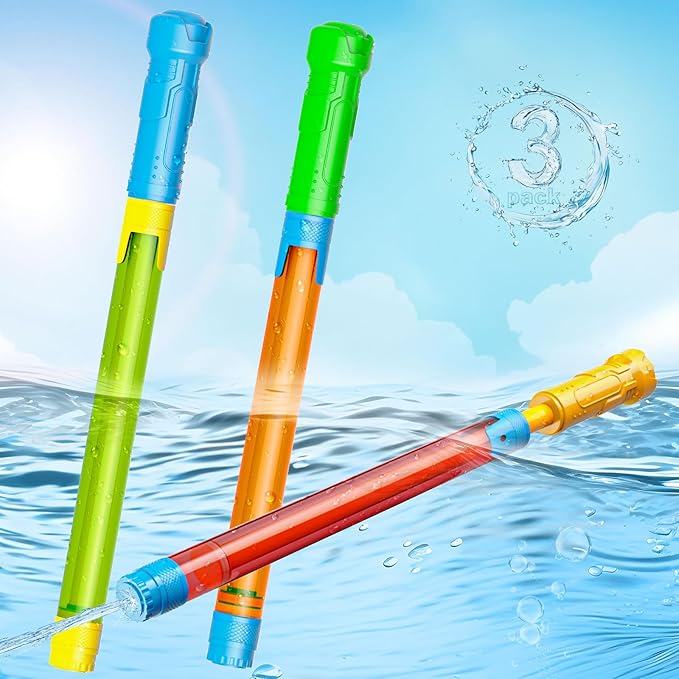 LQYoyz Water Gun - 3 Pack Super Blaster Squirt Gun Blaster for Kids Water Game Fighting Toys for Summer Activity Swimming Pool Beach Outdoor Toys for Boys Girl Adults