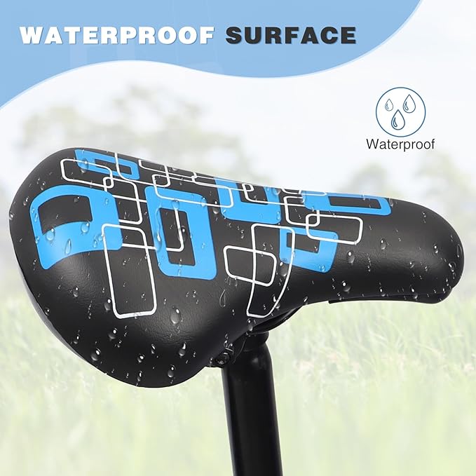 WEEROCK Kids Bike Seat, Child Bike Seats for 14" 16" 18" 20" 24" Kid Bicycle, Kids Bike Replacement Saddle for Boys Girls Bicycles