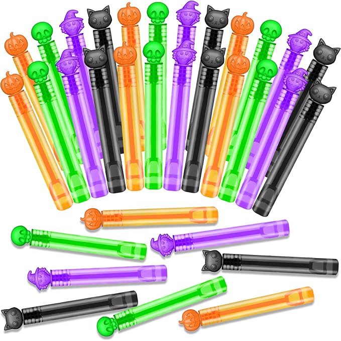 Bulk Halloween Trick or Treat Toys for Toddlers 300 PCS, Halloween Mini Bubbles Birthday Party Favors Bulk for Kids, Preschool Bucket Basket Goodie Gift Bag Pinata Stuffer Fillers Ideas for Boys Girls