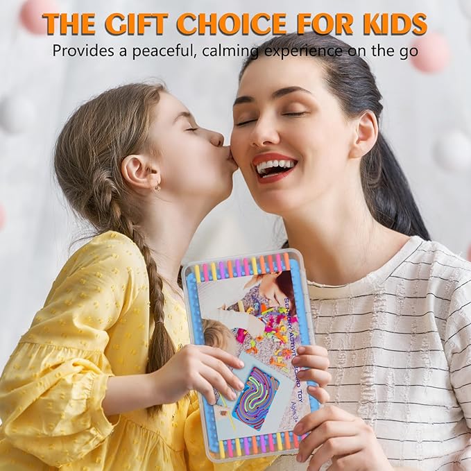 Sensory Fidget Toys for Kids Toddler Boys ,Sensory Activity Board for Stress Anxiety Autistic ADHD, Calm Down Travel Airplane Essentials Toys for 3+ Year Old, Stuffers Gifts for Teen Girls