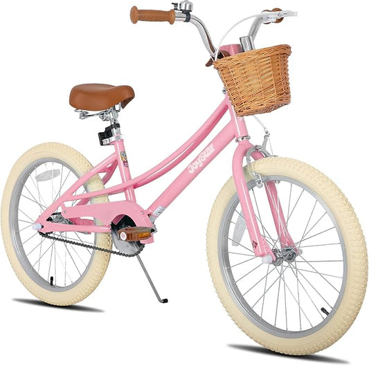 JOYSTAR Girls Bike for 2-12 Years Old Toddlers and Kids, 12" 14" 16" 18“ Retro Style Kids Bike with Training Wheels, 20 Inch Children Bicycle with Kickstand