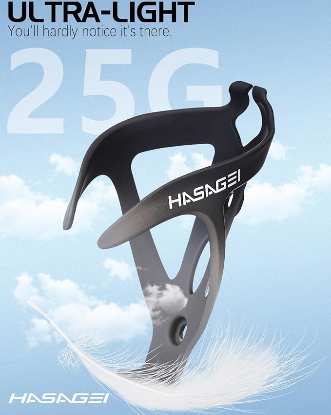 Bike Water Bottle Holder, Durable Non-Slip Lightweight Universal Bicycle Bottle Cage for Mountain/Road Cycling Accessories