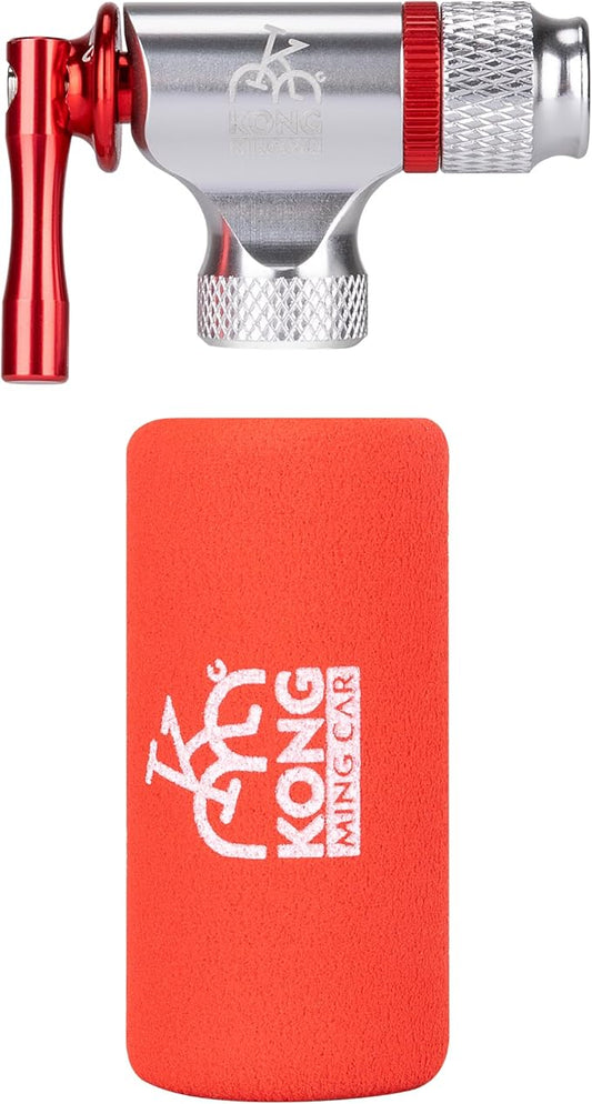 CO2 Inflator Kits, Presta and Schrader Valve Compatible, CO2 Bike Tire Pump for Mountain and Road Bicycles