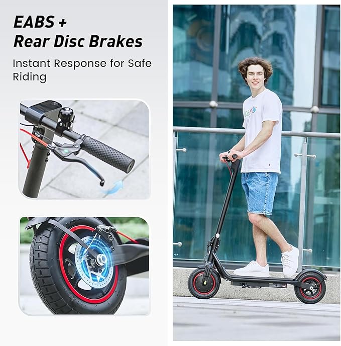 Electric Scooter, 650W/500W/350W Powerful Motor, 22/18 MPH Top Speed, 23/21 Miles Long Range, 10"/8.5" Pneumatic Tires, Smart App, UL Certified Foldable Commuting Electric Scooter for Adults and Teens