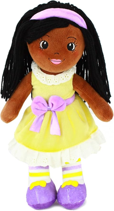 Playtime by Eimmie Soft Baby Doll - Plush Rag Dolls for 2 Year Old Girls & Boys, Toddler & Infants - Plush Doll - My First Baby Doll - Plush Baby Doll Washable & Sensory Fabric Body 14" - 3pc Set
